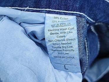 flared zara jeans: Fashion Jeans, Ogrodniczki damskie, rozmiar L — 4