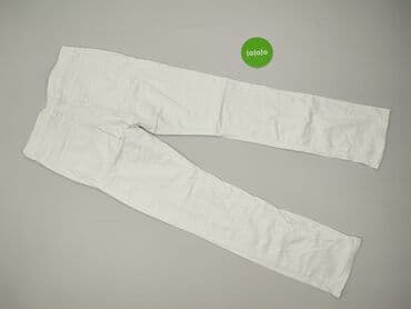 białe jeansy szerokie: Janina, Jeansy damskie, rozmiar M — 3