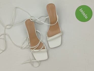 czerwone sandały na słupku ccc: Sandały damskie, rozmiar 40 — 4