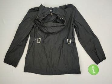 kurtki czarne z kapturem: Fabiani, Płaszcz damski, rozmiar M — 4