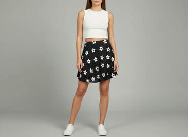 spodnica z falbanami bershka: Bershka, Spódnica damska, rozmiar XS — 7