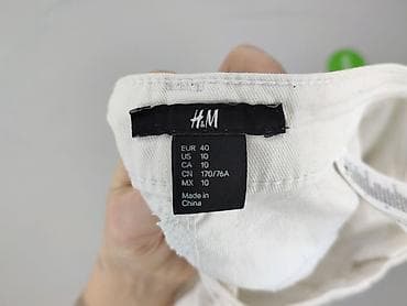 jeansy y2k: H&M, Jeansy damskie, rozmiar M — 4