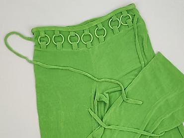 flared jeans: Material trousers for women, size L — 1