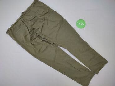 granatowe chinosy damskie: Promod, Spodnie materiałowe damskie, rozmiar 3XL — 3