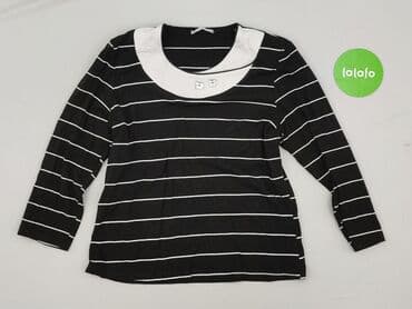 biała bluzka w czarne paski: Women's blouse, size S — 3