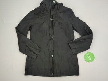 kurtki czarne z kapturem: Fabiani, Płaszcz damski, rozmiar M — 3