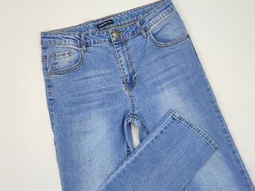 spodnie bershka materialowe: Spodnie jeansowe, Reserved, 13 lat, 158, stan - Bardzo dobry — 1