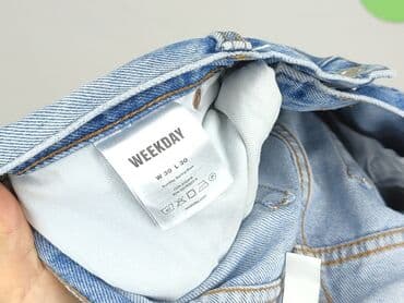 biale szerokie jeansy: Jeansy damskie, rozmiar M — 6