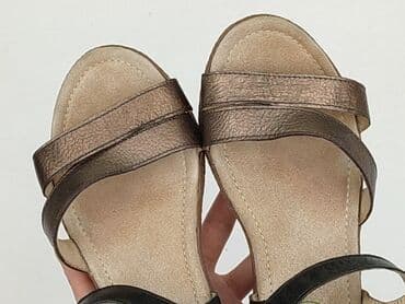 sandały koturna ccc: Sandały damskie, 38 — 6