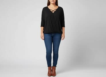 bluzki nietoperz plus size: F&F, Bluzka damska, rozmiar XL — 6