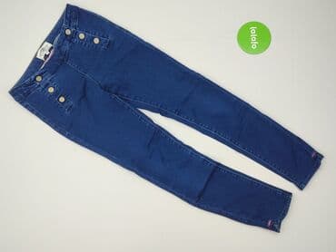 spodnie z wiskozy dla dziewczynki: Spodnie jeansowe, Hampton Republic 27, 13 lat, 152/158, stan - Bardzo dobry — 2