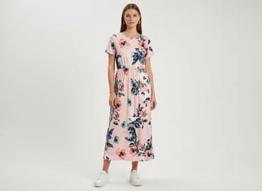 zwiewna sukienki na wesele maxi: Sukienka damska, rozmiar S — 5