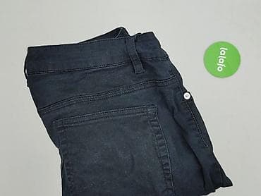czarne spodnie jeans: Jeansy damskie, rozmiar L — 6