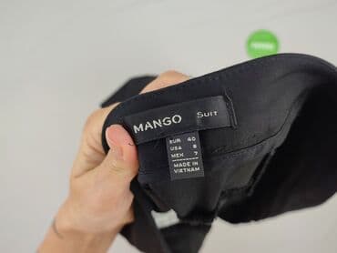 spodnie skórzane mango: Mango, Spodnie materiałowe damskie, rozmiar L — 4