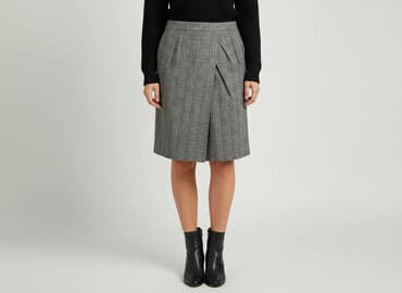 czarne spódnice w kratę: Spódnica damska, rozmiar L — 7