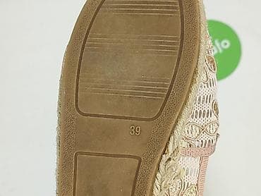 comfortable buty: Damskie espadryle w kolorze pudrowego różu z ozdobną, ażurową cholewką — 5