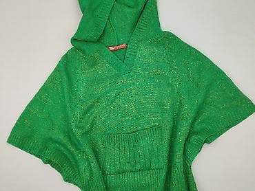 narzutka khaki: Classic, Ponczo damskie, rozmiar One size — 1