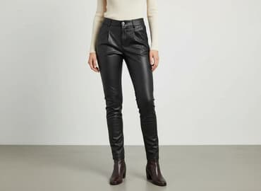 Material trousers for women, size S