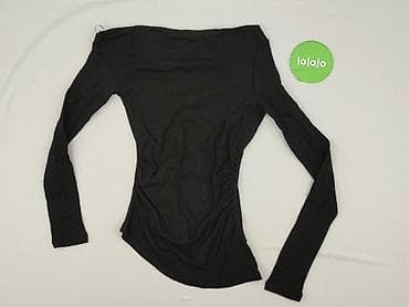 czarne bluzki plus size: PULL&BEAR, Bluzka damska, rozmiar S — 2
