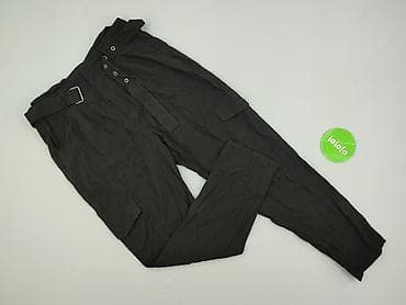cargo wide leg: Spodnie cargo damskie, rozmiar L — 2