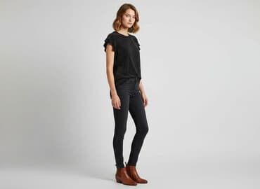 bluzka damska welurowa: Moodo, Bluzka damska, rozmiar S — 6