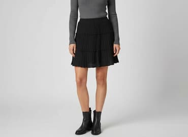 czarne rozkloszowane spódniczka: Top Secret, Spódnica damska, rozmiar M — 1