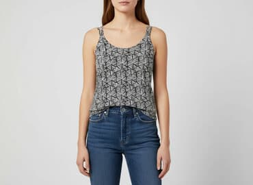 kamizelka damska krótka h m: H&M, T-shirt damski, rozmiar L — 9