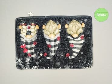 ręczniki poznań: Mata/wycieraczka dekoracyjna z motywem świątecznych skrzatów - Wzór — 2