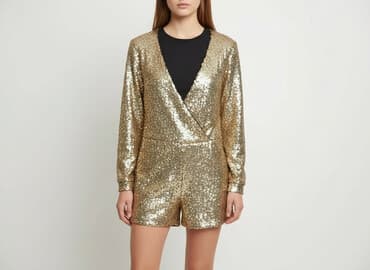 kombinezon brokatowy damski: Kombinezon damski, rozmiar S — 8