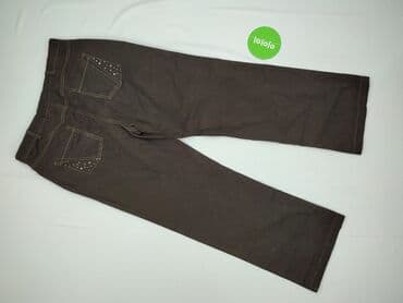 dżinsy z marynarką: Classic, Spodnie materiałowe damskie, XL — 3