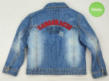 czapka fox z daszkiem: Dziecięca kurtka jeansowa, 7 lat, 116-122 cm, C&A, stan - Bardzo dobry — 3