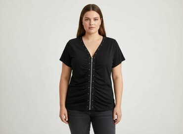 marynarki plus size damskie: KappAhl, Bluzka damska, rozmiar 4XL — 6