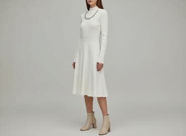 modne sukienki z dzianiny: Sukienka damska, rozmiar S — 1