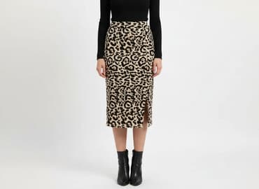 spódnice w panterkę z falbanami: Shein, Spódnica damska, rozmiar S — 1