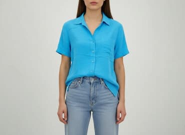koszula z krótkim rękawem damska: Сорочка жіноча, розмір S — 1
