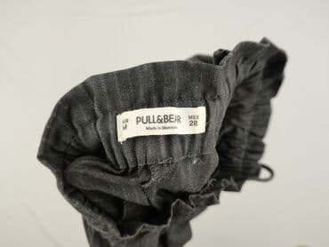 spodnie w paski pull and bear: PULL&BEAR, Material trousers for women, size M — 5