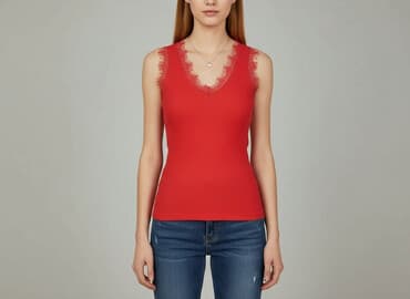 czerwone body intimissimi: MEGI, T-shirt damski, rozmiar S — 6