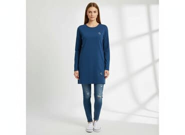 bluzki krótkie: Tunika damska, rozmiar S — 5