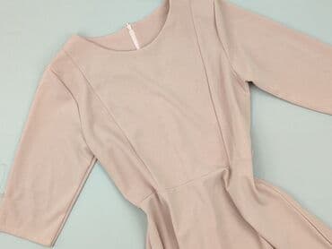 sukienki na wesele pudrowy róż koronka: Sukienka damska, rozmiar S — 1