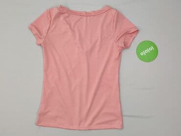 t shirt damski pudrowy róż: T-shirt damski, rozmiar S — 3