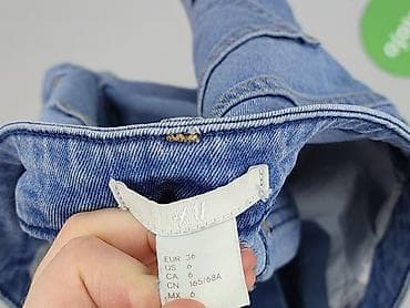 dżins border: H&M, Szorty damskie, rozmiar S — 4