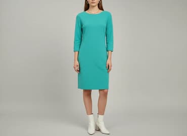 sukienki turkusowe na wesele: Sukienka damska, rozmiar S — 5