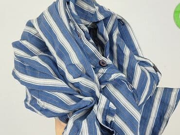 koszula damska w niebieskie paski: Women`s shirt, size M — 5