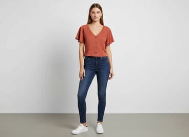 pomarańczowa marynarka mohito: Tally Weijl, Bluzka damska, rozmiar M — 6