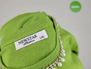 limonkowy sweter damski: New Fashion, Sweter damski, rozmiar XL — 8