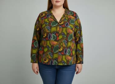 bluzki sylwestrowe dla puszystych: Bluzka damska, rozmiar 5XL — 1