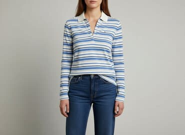 bluzki damskie z długim rękawem tommy hilfiger: Tommy Hilfiger, Damska koszulka polo, rozmiar M — 1