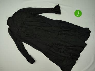 reserved czarna sukienka z bufiastymi rękawami: Reserved, Sukienka damska, rozmiar S — 3