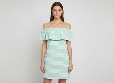 sukienka w kolorowe paski: Sukienka damska, rozmiar S — 1