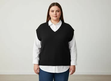 kamizelka c a: Women`s waistcoat, size 4XL — 1